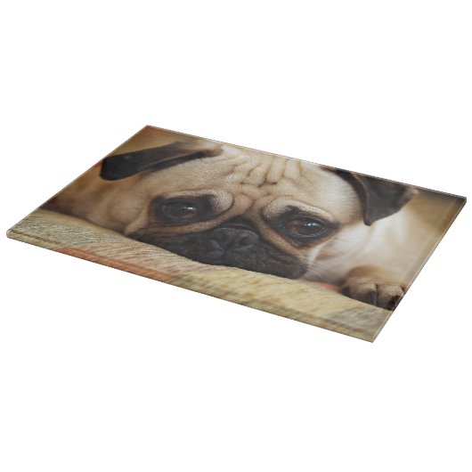 Kutest Baby Animals | Baby Pug Puppy Snijplank (Hoek)