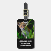 Kutest Baby Animals | Baby Red Fox Bagagelabel (Voorkant verticaal)