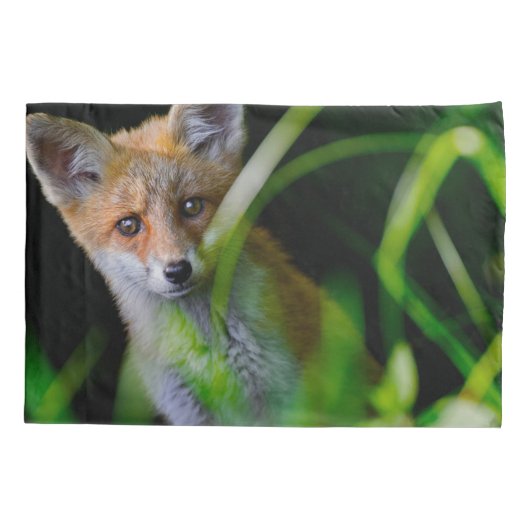 Kutest Baby Animals | Baby Red Fox Kussensloop (Achterkant)