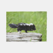 Kutest Baby Animals | Baby Skunk Fleece Deken (Voorkant (Horizontaal))