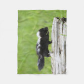 Kutest Baby Animals | Baby Skunk Fleece Deken (Voorkant)