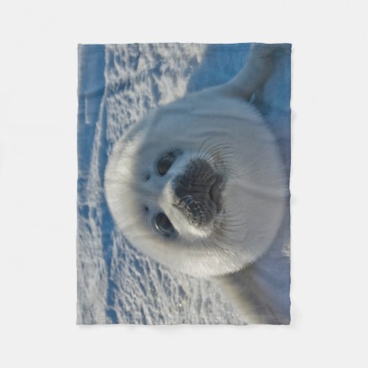 Kutest Baby Animals | Baby zegel Fleece Deken (Voorkant)