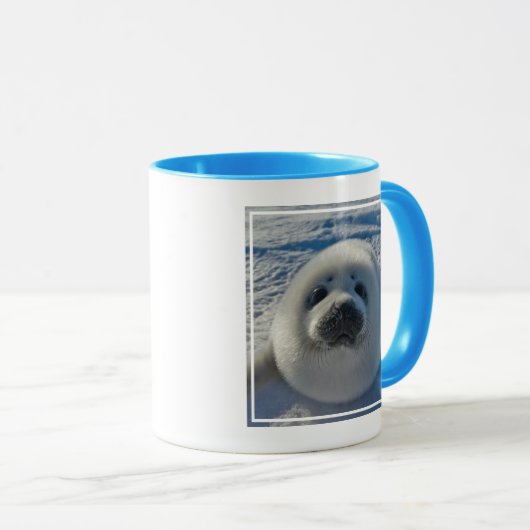 Kutest Baby Animals | Baby zegel Mok (Voorkant rechts)