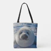 Kutest Baby Animals | Baby zegel Tote Bag (Achterkant)