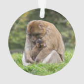 Kutest Baby Animals | Barbary Macaque Ornament (achterkant)