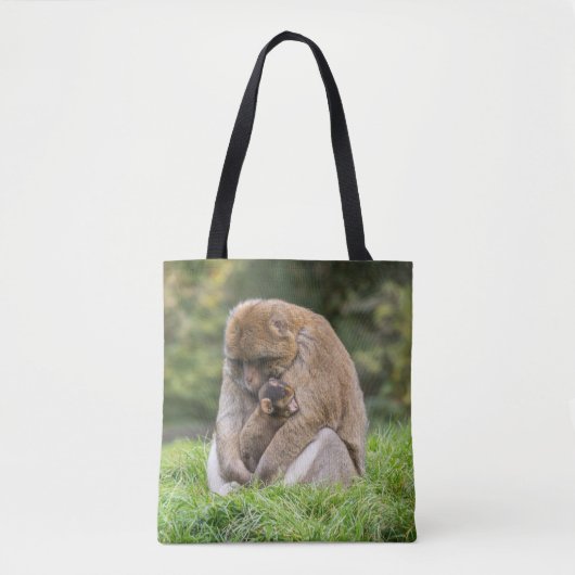 Kutest Baby Animals | Barbary Macaque Tote Bag (Voorkant)
