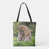 Kutest Baby Animals | Barbary Macaque Tote Bag (Achterkant)