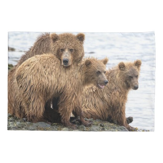 Kutest Baby Animals | Beer en kubussen Kussensloop (Achterkant)