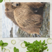 Kutest Baby Animals | Beer en kubussen Theedoek (Gevouwen)