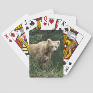 Kutest Baby Animals Beer Mama Beer en haar kubus Pokerkaarten