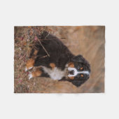 Kutest Baby Animals | Bernese Mountain Dog Fleece Deken (Voorkant (Horizontaal))