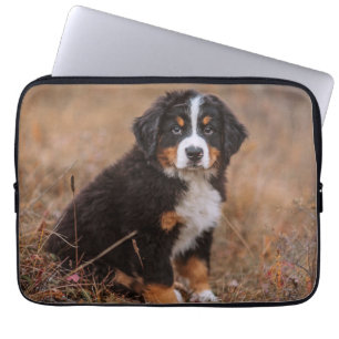 Kutest Baby Animals   Bernese Mountain Dog Laptop Sleeve
