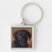 Kutest Baby Animals | Black Labrador Puppy Sleutelhanger (Voorkant)