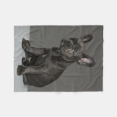 Kutest Baby Animals | Blue French Bulldog Puppy Fleece Deken (Voorkant (Horizontaal))