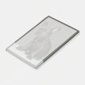 Kutest Baby Animals | Blue French Bulldog Puppy Post-it® Notes (Schuin)