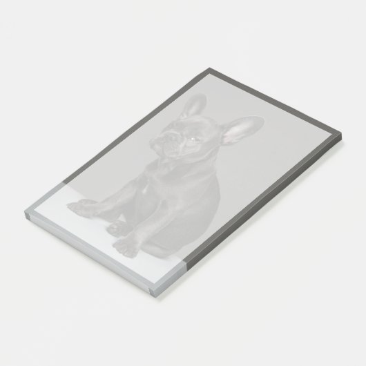 Kutest Baby Animals | Blue French Bulldog Puppy Post-it® Notes (Schuin)