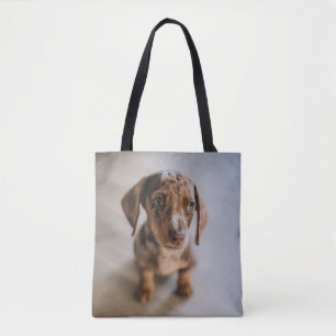 Kutest Baby Animals Bruin Dachshund Puppy Tote Bag