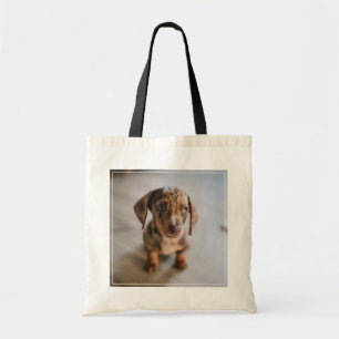 Kutest Baby Animals Bruin Dachshund Puppy Tote Bag