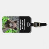Kutest Baby Animals | Bruine Beer Cub Bagagelabel (Voorkant horizontaal)