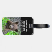 Kutest Baby Animals | Bruine Beer Cub Bagagelabel (Achterkant horizontaal)