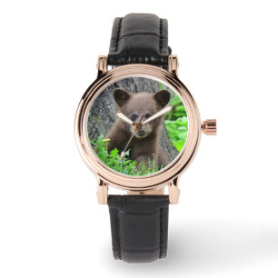 Kutest Baby Animals Bruine Beer Cub Horloge