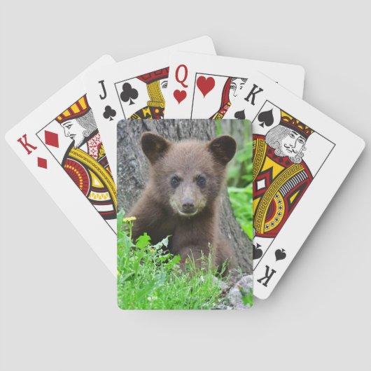 Kutest Baby Animals | Bruine Beer Cub Pokerkaarten (Achterkant)