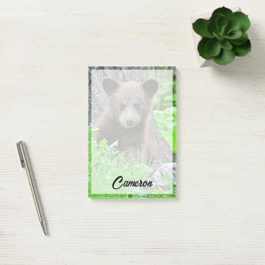 Kutest Baby Animals | Bruine Beer Cub Post-it® Notes (Kantoor)