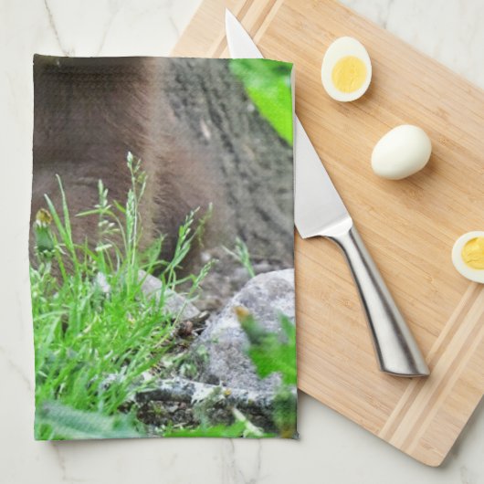 Kutest Baby Animals | Bruine Beer Cub Theedoek (Quarter Fold)