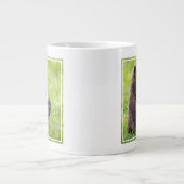 Kutest Baby Animals | Bruine Beer Cub Wave Grote Koffiekop (Voorkant)