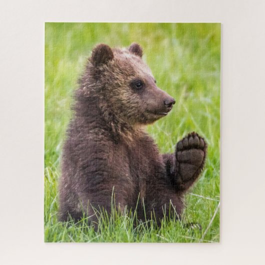Kutest Baby Animals | Bruine Beer Cub Wave Legpuzzel (Verticaal)