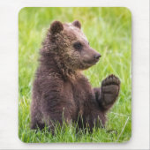 Kutest Baby Animals | Bruine Beer Cub Wave Muismat (Voorkant)