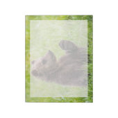 Kutest Baby Animals | Bruine Beer Cub Wave Notitieblok (Linkerzijde)