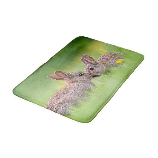 Kutest Baby Animals | Bunny Kiss Badmat (Gekanteld)