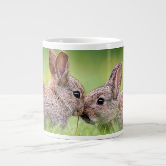 Kutest Baby Animals | Bunny Kiss Grote Koffiekop (Voorkant)