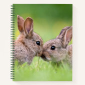 Kutest Baby Animals | Bunny Kiss Notitieboek (Voorkant)