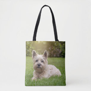 Kutest Baby Animals Cairn Terrier Dog Tote Bag