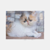 Kutest Baby Animals | Calico Persian Kitten Fleece Deken (Voorkant (Horizontaal))