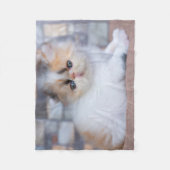 Kutest Baby Animals | Calico Persian Kitten Fleece Deken (Voorkant)