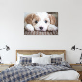 Kutest Baby Animals | Cavashon Puppy Canvas Afdruk (Insitu (Slaapkamer))