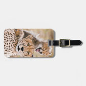 Kutest Baby Animals | Cheetah Cat & Cub Bagagelabel (Voorkant horizontaal)
