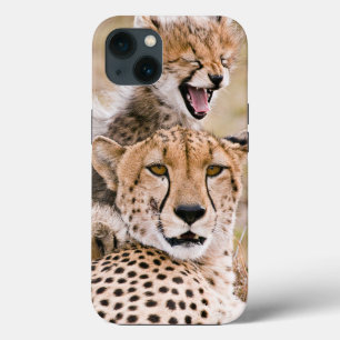 Kutest Baby Animals   Cheetah Cat & Cub Case-Mate iPhone Case