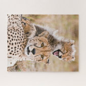 Kutest Baby Animals | Cheetah Cat & Cub Legpuzzel (Horizontaal)
