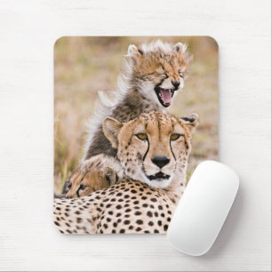 Kutest Baby Animals   Cheetah Cat & Cub Muismat