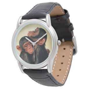 Kutest Baby Animals   Chimpansee Hug Horloge