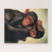 Kutest Baby Animals | Chimpansee Hug Legpuzzel (Horizontaal)