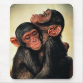 Kutest Baby Animals | Chimpansee Hug Muismat (Voorkant)