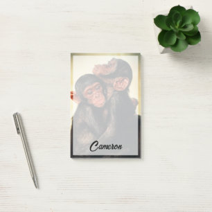 Kutest Baby Animals   Chimpansee Hug Post-it® Notes