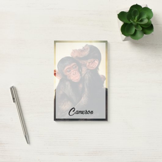 Kutest Baby Animals | Chimpansee Hug Post-it® Notes (Kantoor)