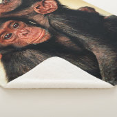 Kutest Baby Animals | Chimpansee Hug Sherpa Deken (3/4)