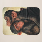 Kutest Baby Animals | Chimpansee Hug Sherpa Deken (Voorkant (horizontaal))